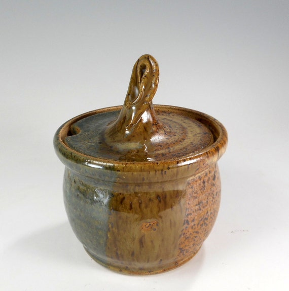 Ceramic sugar bowl jar pottery sugar jar stoneware sugar