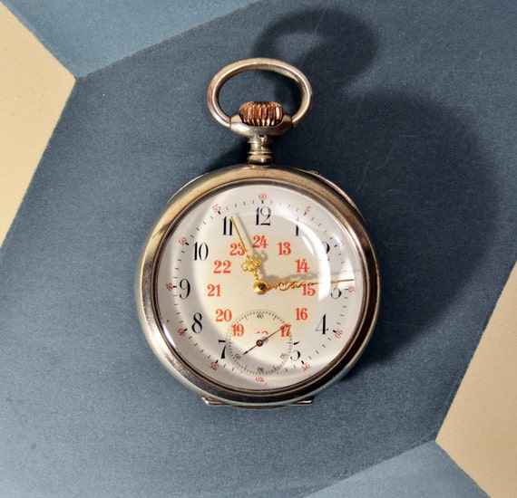 1880s German Gent's Pocket Watch With Swiss Movement