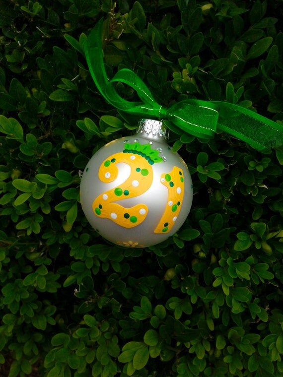 21st birthday ornament hand painted personalized glass ball 21st birthday ornament hand painted personalized glass ball