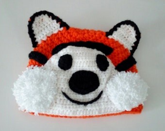 Hobbes tiger hat-Tiger Hat -Knitting Baby Hat - for Baby or Toddler-boy halloween costume