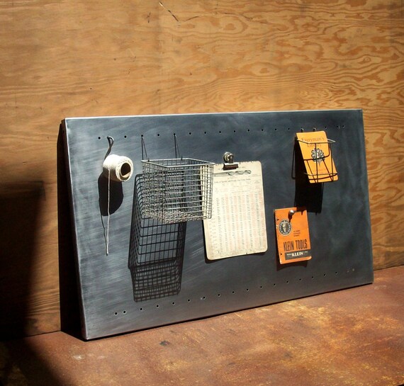 Vintage Industrial Metal Bulletin Board / by urgestudio