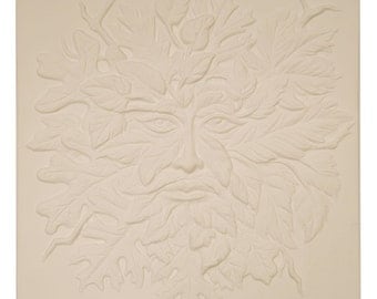 Small Greenman Texture Mold for Glass Fusing and Slumping 7 x 7 Inch