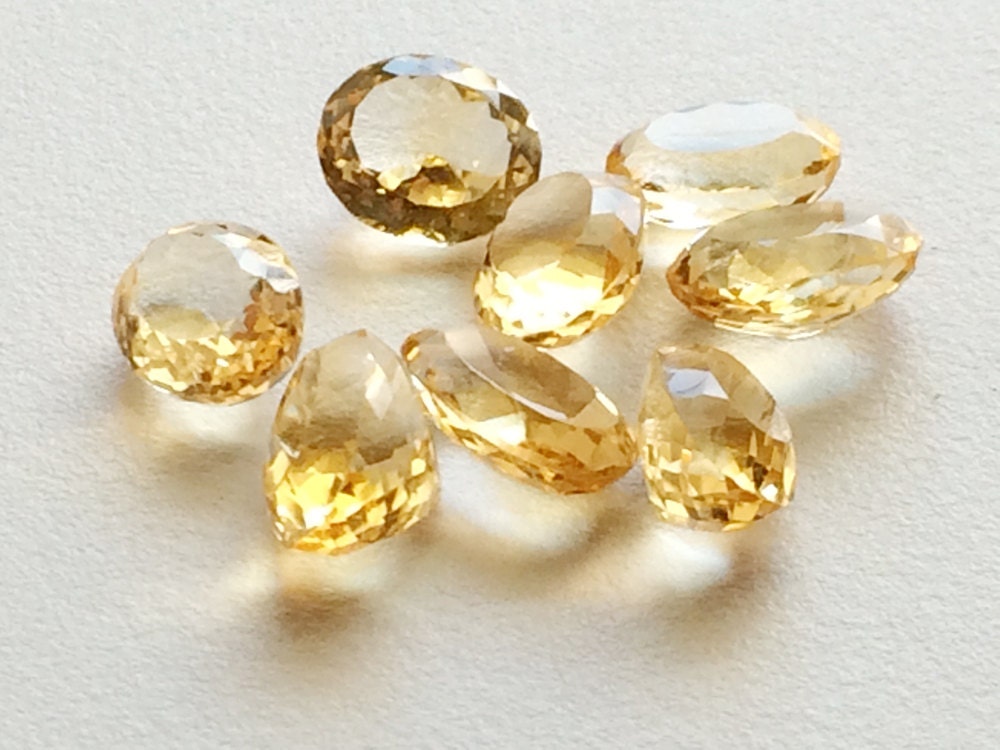 Golden Topaz Topaz Loose Gemstones Faceted Topaz Rose Cut