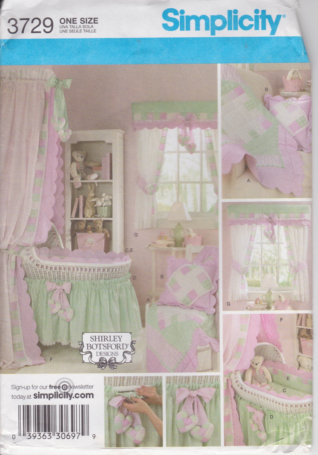 Bassinet Skirt Pattern 107