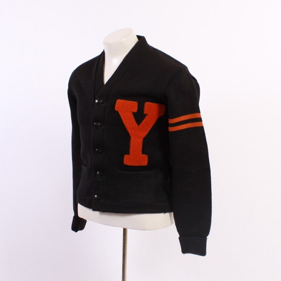 1940s Men's Wool VARSITY CARDIGAN / Vintage 40s by LuckyDryGoods