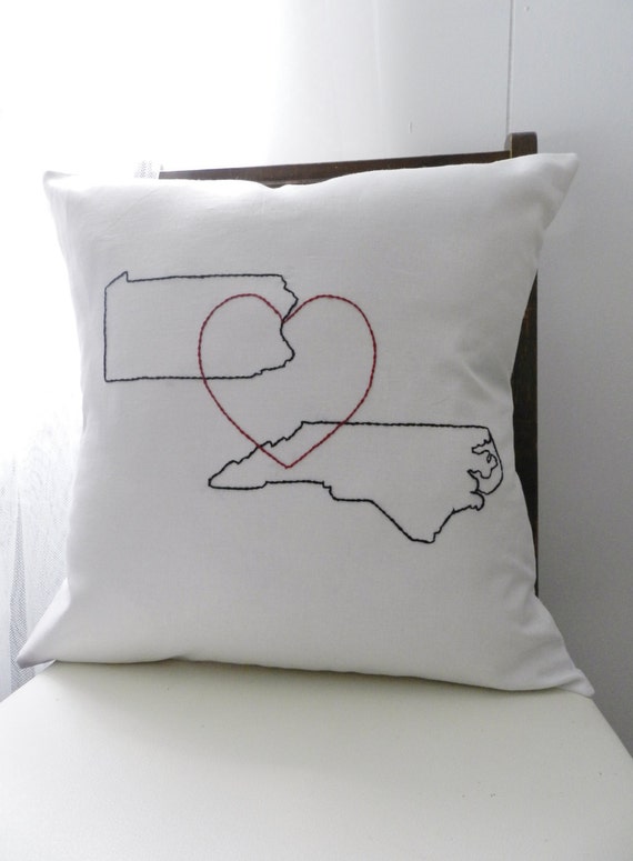 Personalized State/Country Pillow Cover