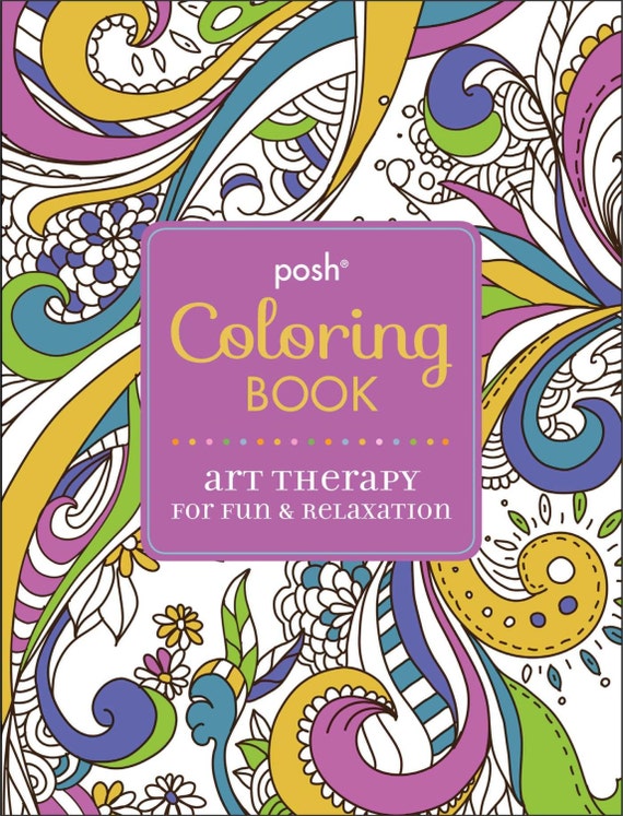 Adult Coloring Book Posh Adult Coloring Book Art by Ephemeratta