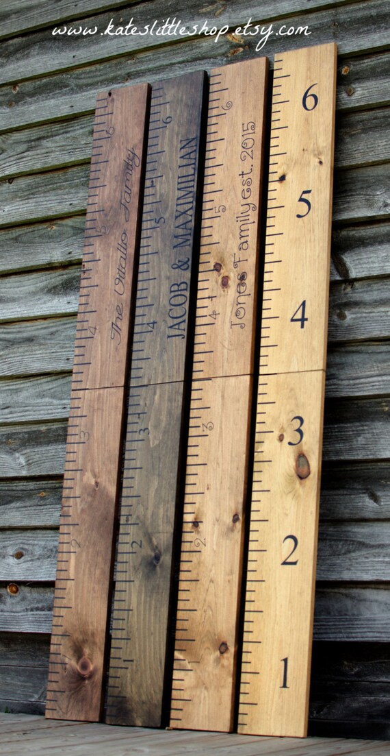 Giant Ruler. Premium Wide Ruler. Giant Wooden Growth Chart.