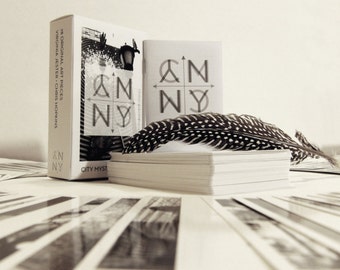 Indie Tarot Card Deck, City Mystic Tarot: NYC, original black and white travel design photography Art Tar