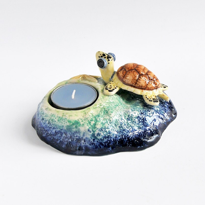 SALE 20 OFF Sea Turtle Candle Holder