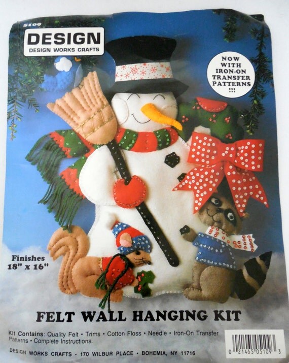 Christmas Felt Wall Hanging Kit 5109 Design Works Craft