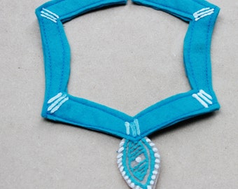 Pocahontas Necklace - Tribal design kids necklace - handmade felt necklace - Pocahontas necklace-kids