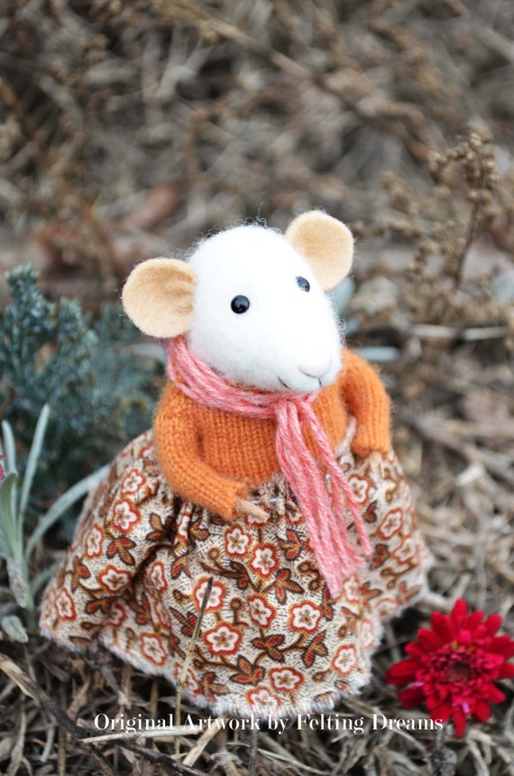 Sweet Mouse- Autumn - Felting Dreams