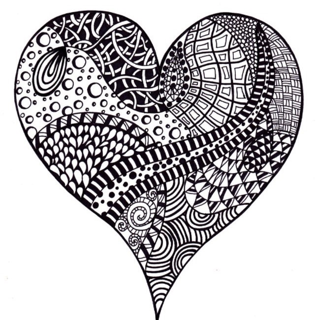 Zentangle® Inspired Art Printable Coloring Pages by JoArtyJo