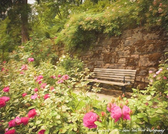 Secret Garden, Botanical Digital Art, Photographic Print, Metal or Giclée Canvas