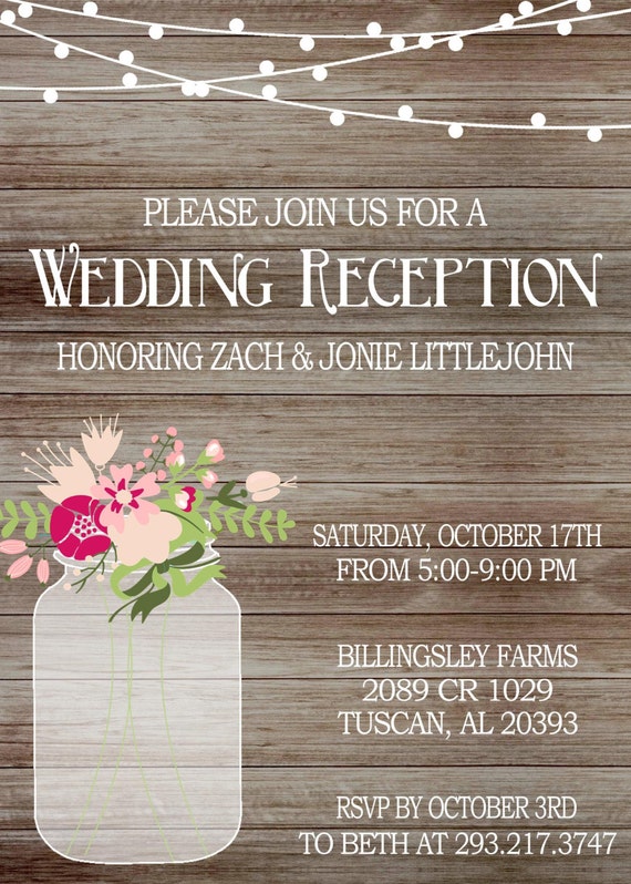 Reception Only Invitations 5