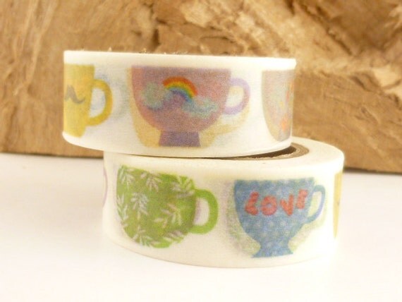 coffee or tea cup lover washi hh1681 from bellasbeadhabit on etsy studio coffee or tea cup lover washi hh1681 from bellasbeadhabit on etsy studio