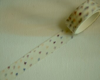 1 Roll of Japanese Washi Masking Tape- Pastel Thunder