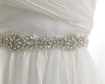 Tulle Wedding Sash with Rhinestone CC0055 main image 0