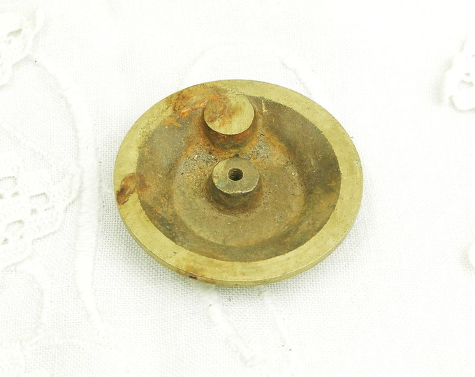 Antique French Brass Metal Molding Engraved "Fichet" / Retro Vintage Home Interior / Chateau Chic / Shabby Chic / Diy Improvement / France