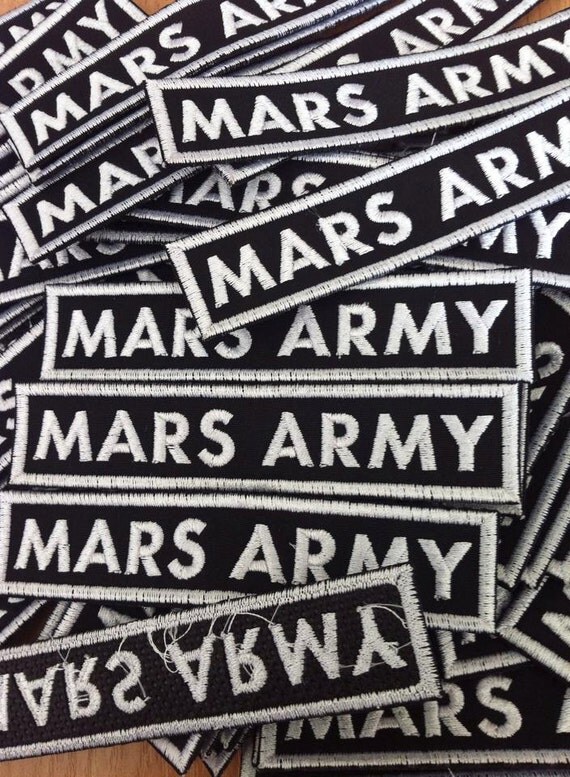 MARS ARMY PATCH 10x2 cm by EchelonCustomStuff on Etsy