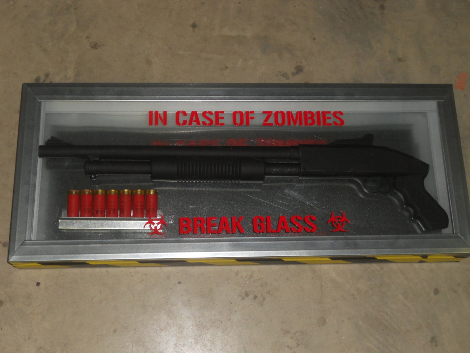 Walking Dead Zombie Box In Case of ZOMBIES by ZombieWorksDecor