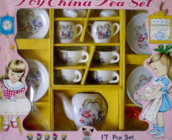 vintage toy tea set made in japan