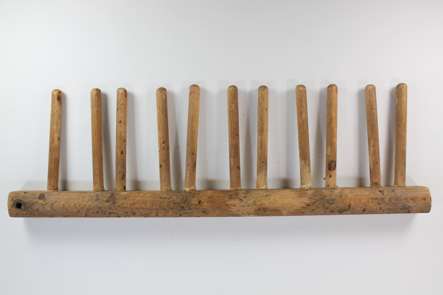 Antique Primitive Wooden Dowel Rack Bottle by meghandrago on Etsy