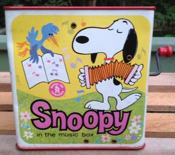 snoopy jack in the box toy