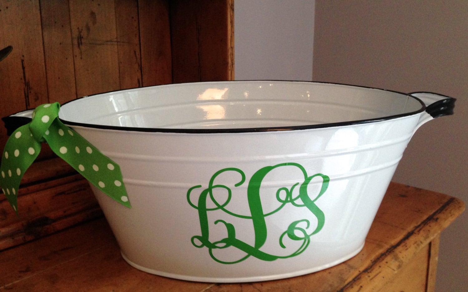 Personalized Metal Tub / Oval Metal Beverage Tub. Great for
