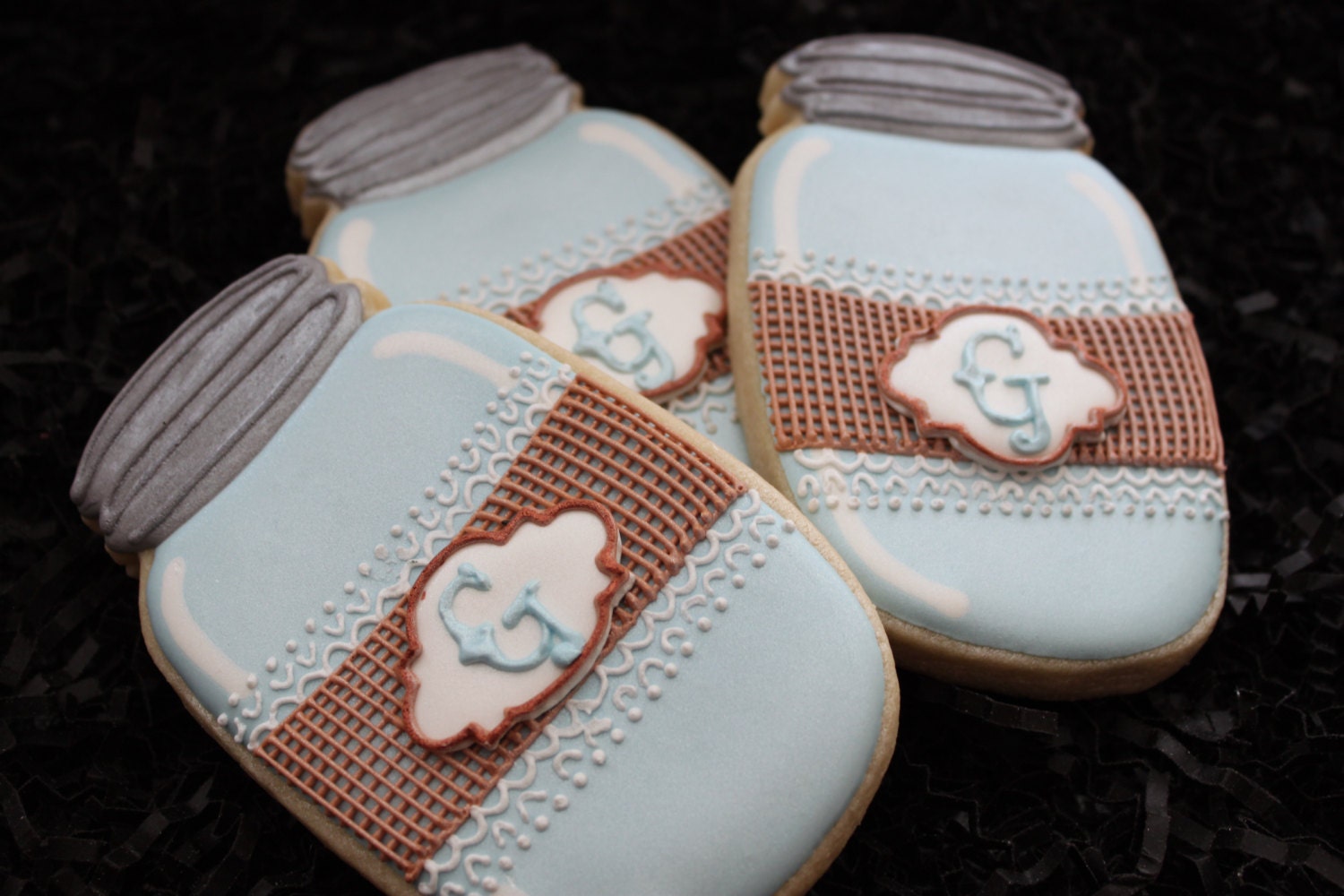 Mason Jar Cookies Bell Jar Cookies Wedding Cookies Bridal