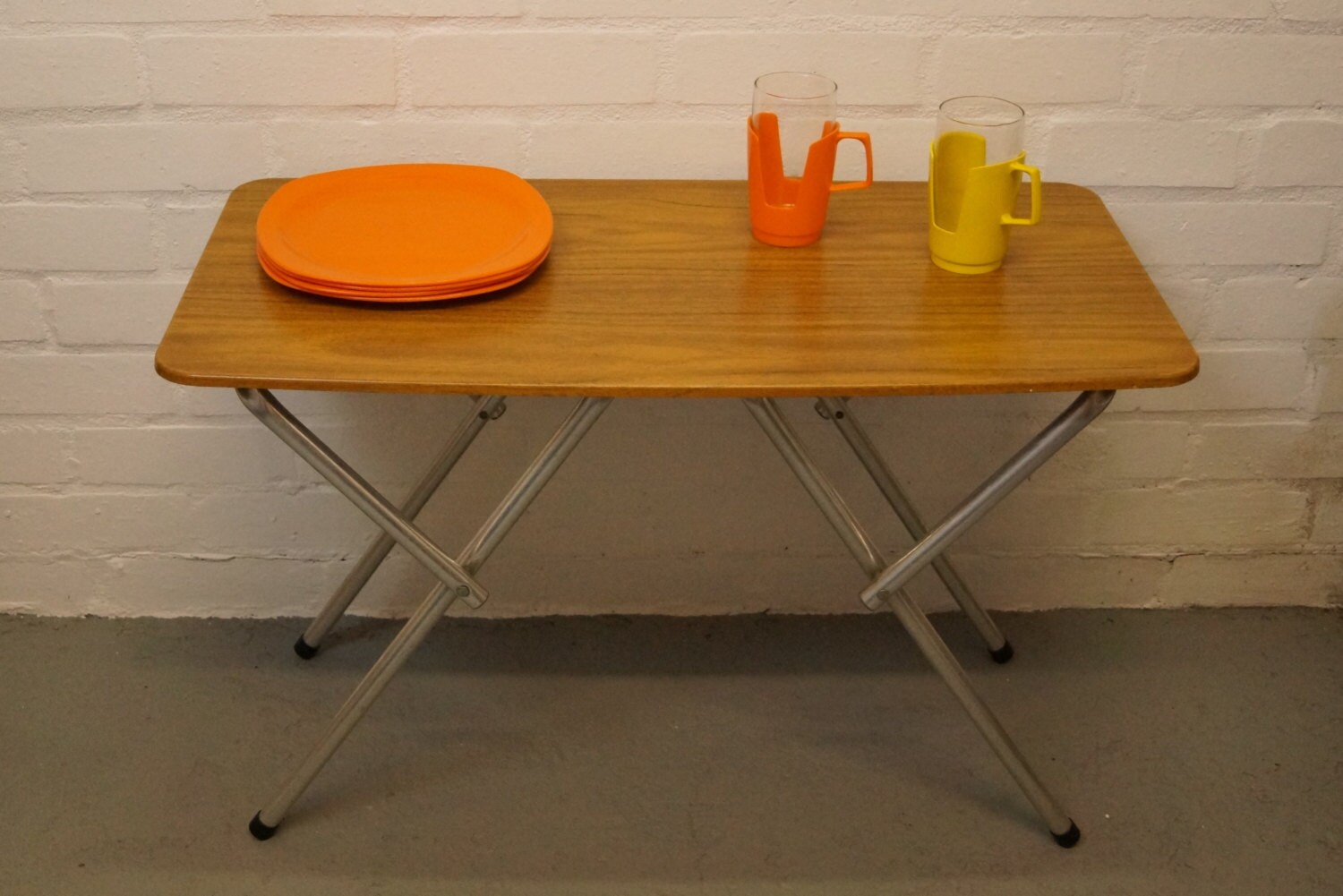 Vintage formica folding camping table