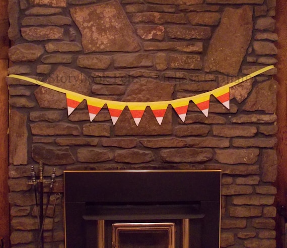 Candy Corn Bunting Candy Corn Banner Fall Bunting Fall Banner