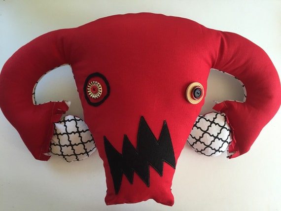 stuffed uterus pillow