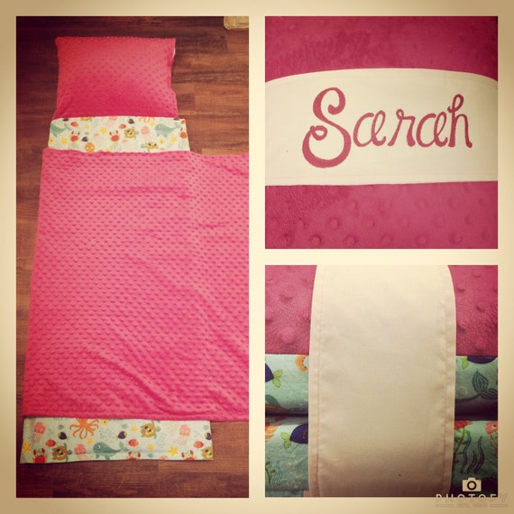 Handmade Nap Mat Cover with Pillow Case and by UrbanChicThreads