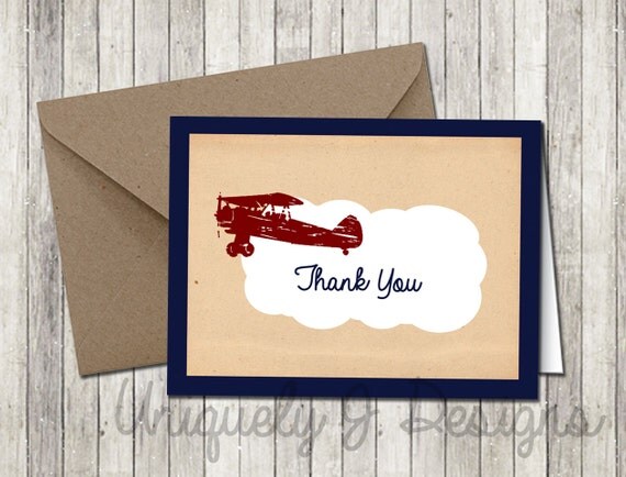 vintage-airplane-thank-you-cards-instant-by-uniquelyjdesigns
