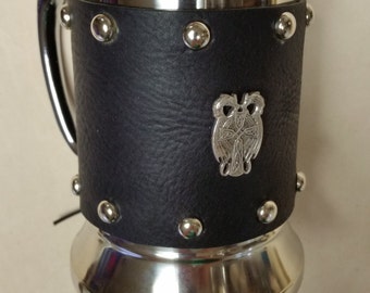 Leather Wrapped Tankard LARP SCA Renaissance Faire