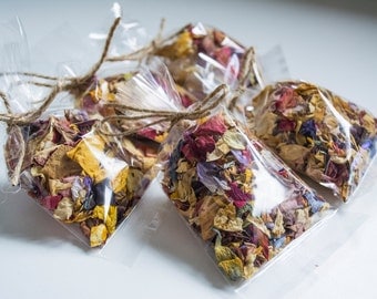 Natural Dried Flower Confetti Bagged