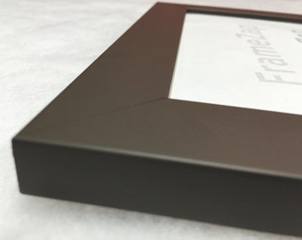Contemporary Modern Picture Frame, Gray, Certificate Diploma Frame, Wedding, Any Size, 16x20, 11x14, 8x10, 5x7, 4x6, + Custom Sizes