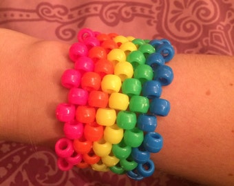 Items similar to Rainbow Kandi Belt on Etsy