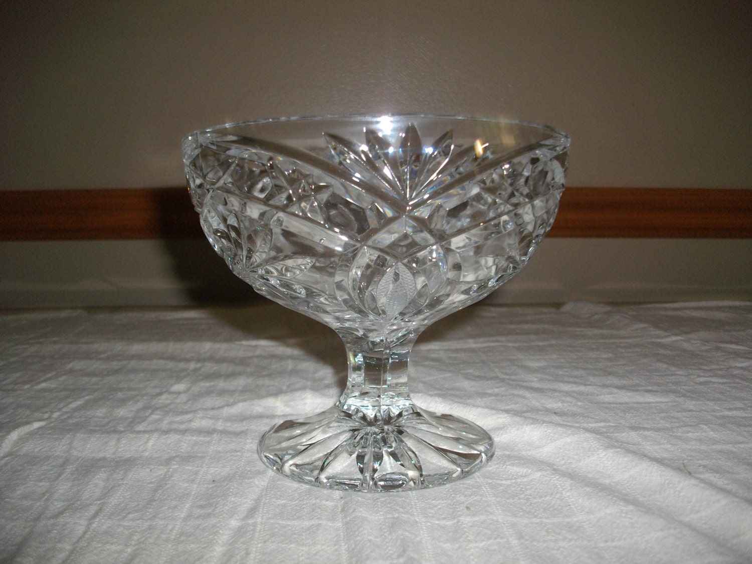 Crystal Footed Candy Dish by TheKitchenandMore on Etsy