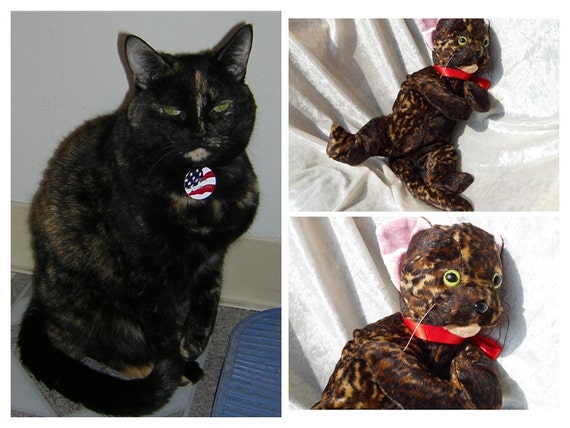 tortoise shell cat plush