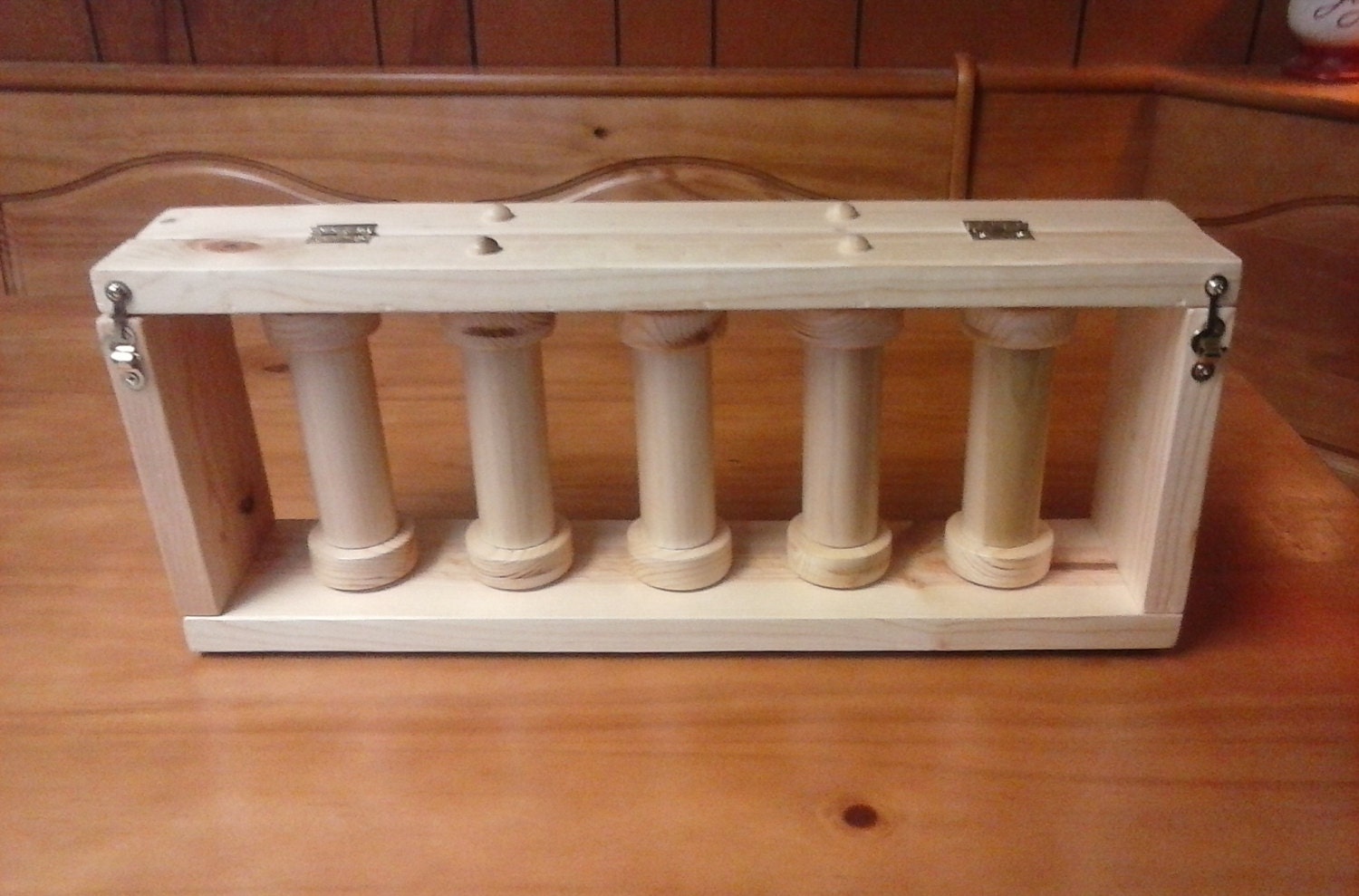 Handmade Wooden Yarn / Bobbin Holder for Graphghan by Mardiscrafts