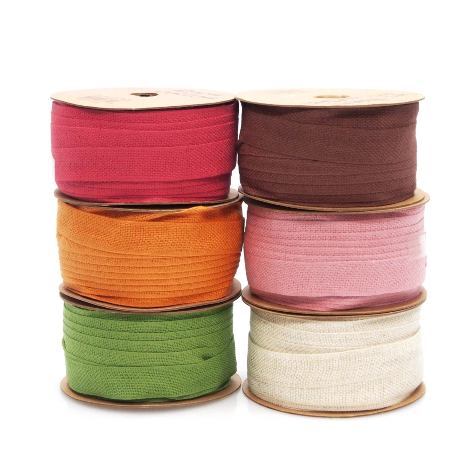 Cotton Linen Blend Fabric Ribbon 58-inch 25-yard