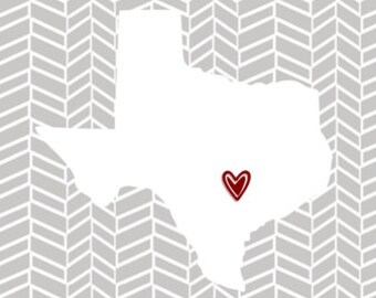 Home- Heart-State Pride- metal art