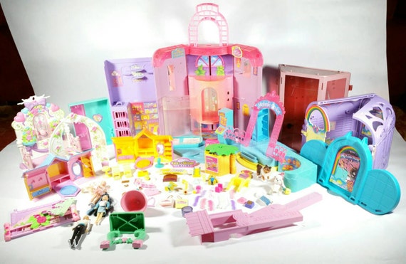 Vintage 90s Toy Lot Polly Pocket Melanies Mall by SlimeWarpVintage