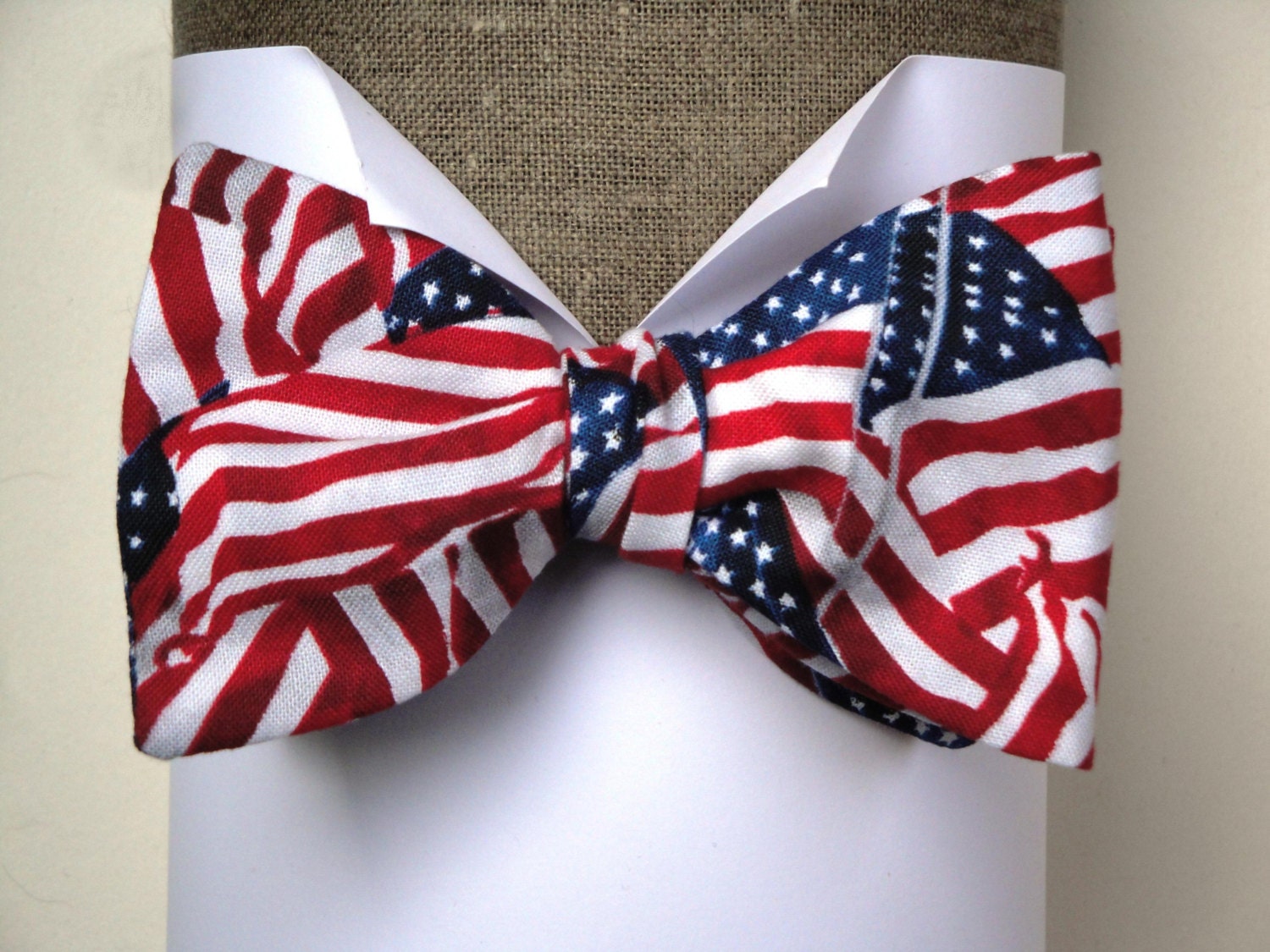 Bow Tie, US flags self tie or pre tied bow tie, bow ties for men.
