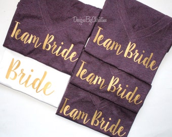 Bridal Party Shirt Set. Bridal Party shirts. Bridal Party Tanks. Bridesmaid Shirt. Bride Shirt. Maid of Honor. Bridal party. Wedding.