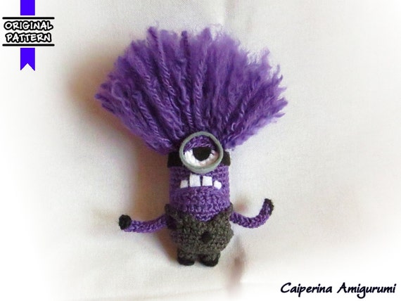Purple Minions Despicable Me 2 amigurumi