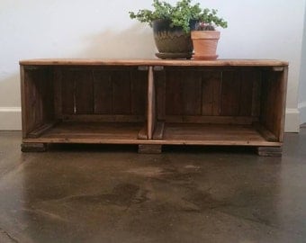 Rustic TV Stand // Storage Shelf